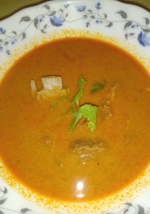 A picture of Mutton Curry.