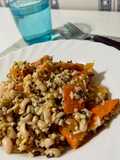 Cereali, fagioli dall’occhio, zucca