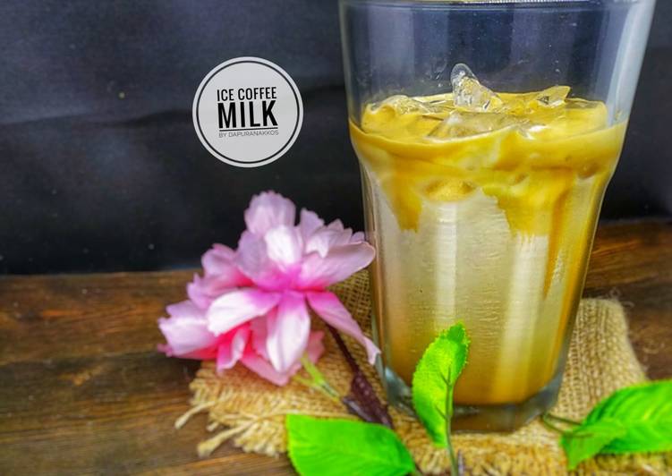 Bagaimana Membuat Ice coffee milk Anti Gagal