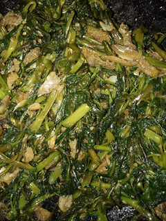Foto resep Oseng teri Basah dan kangkung