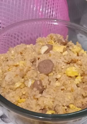 Foto resep Nasi goreng sosis telur