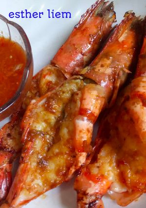 Foto resep Udang Bakar 3 Rasa