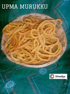 A picture of Upma Murukku { Savoury Snack }.