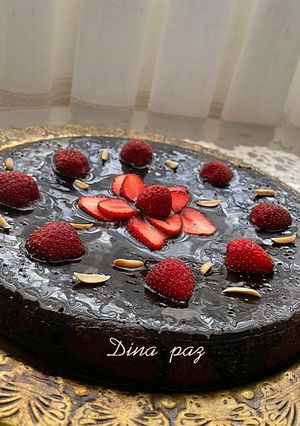 عکسی از دستور کیک خیس شکلاتی