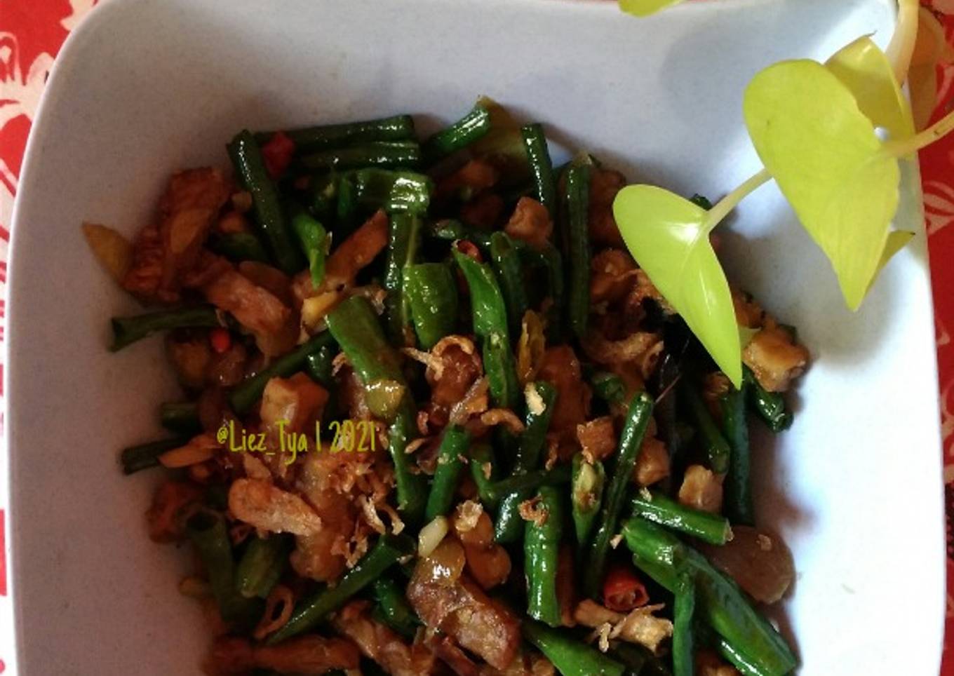 Oseng tempe kacang