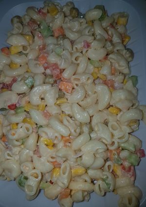 A picture of Macaroni salad.