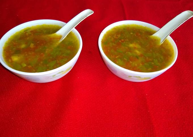 Simple Way to Make Quick Corn and vegetable soup