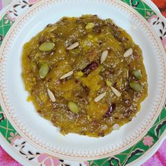 A picture of Aloevera besan halwa.