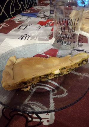 Una foto de Tarta de espinaca y atún
