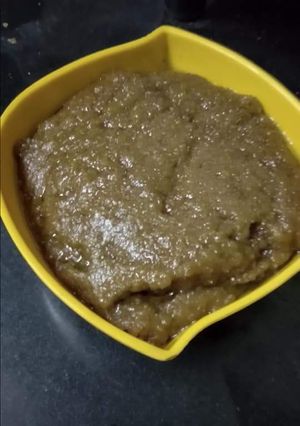 A picture of Pearl millet & ragi flour sira.