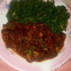 A picture of Beef stir fry.
