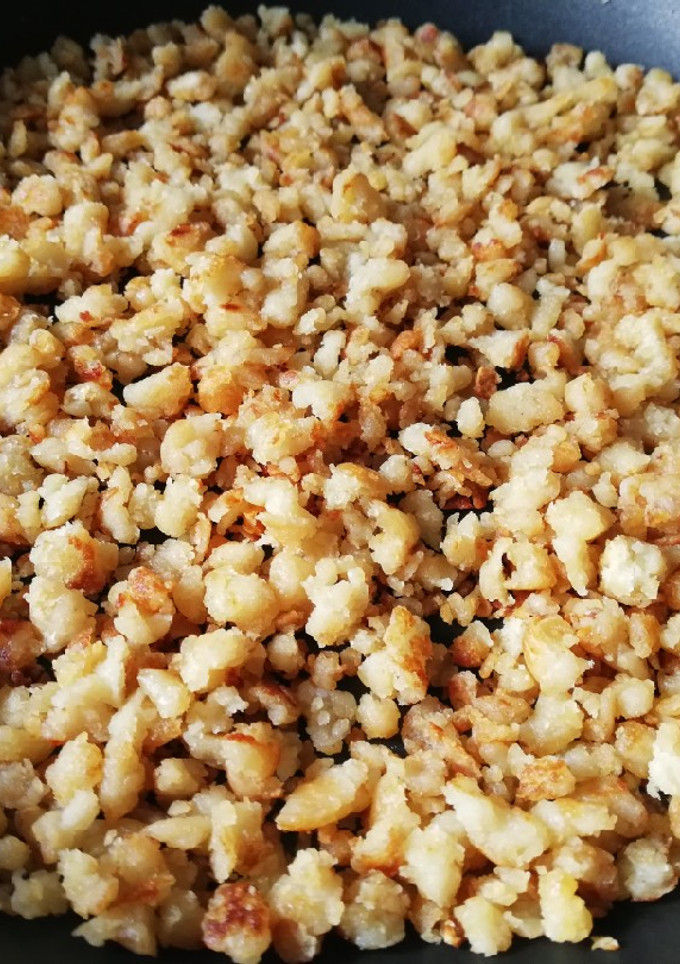 Una foto de Migas de pan y ajo