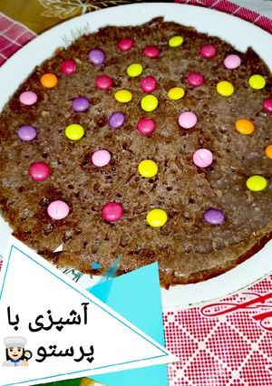 عکسی از دستور کیک پف نکرده بدون فر 😅