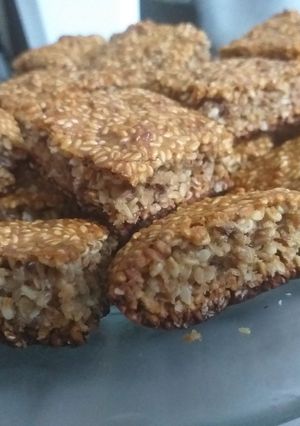 صورة لوصفة حلوى صحية بالجلجلان