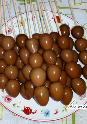 Foto resep 257.Sate telur puyuh bacem