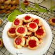 Crunchy Strawberry Cheese Thumbprint Cookies
