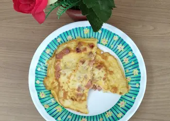 Resep Baru Omelet sosis bakar Ala Warung