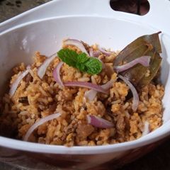 A picture of Oats fried rice.
