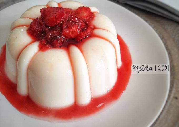 Langkah Mudah untuk Membuat Puding Sutra Strawberry Anti Gagal