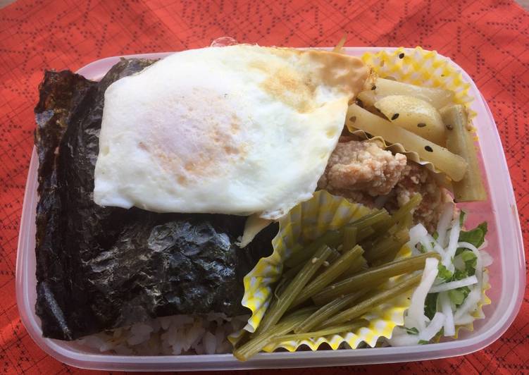 Steps to Prepare Speedy Japanese Nori Lunch Box