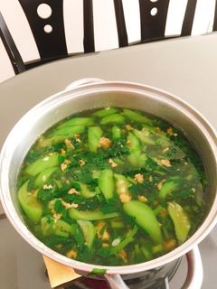 Hình của món Canh cua mướp mùng tơi rau đay.