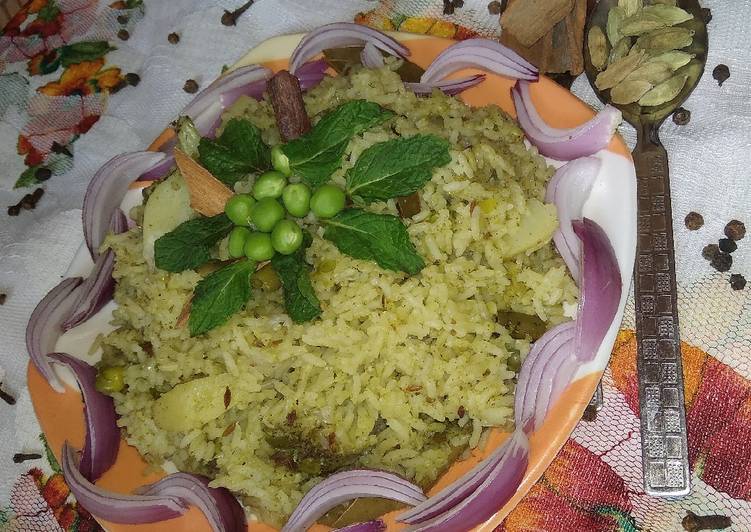 Zero oil Hara Bhara Sabzi Pulao