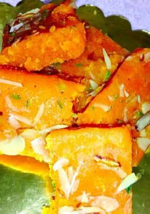 A picture of Moong Dal Burfi.