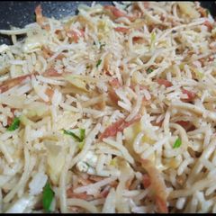 Fried rice with Pasta A picture of Fried rice with Pasta.