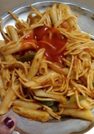 मसाला पास्ता (masala pasta recipe in Hindi) रेसिपी मुख्य फोटो