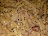 معكرونة بالكريما والفطر