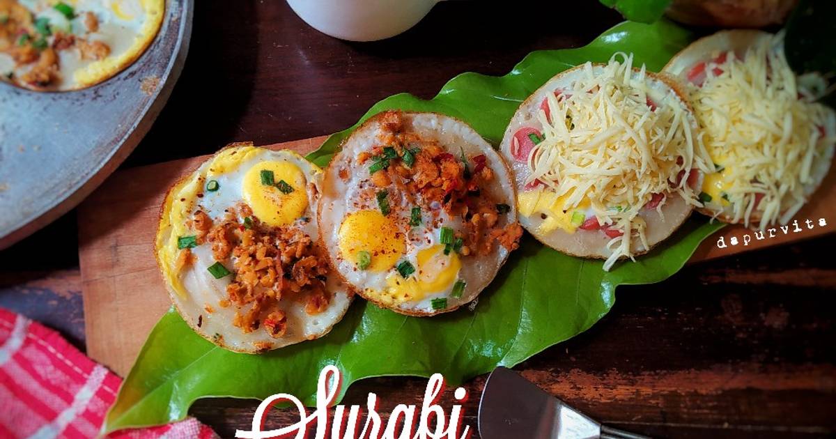 Resep Surabi Topping Telur khas Bandung oleh Ifahani - Cookpad