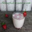 *Korean fresh strawberry milk*