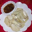 White Yam with sauce
