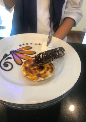 A picture of Cream chiboust tart.