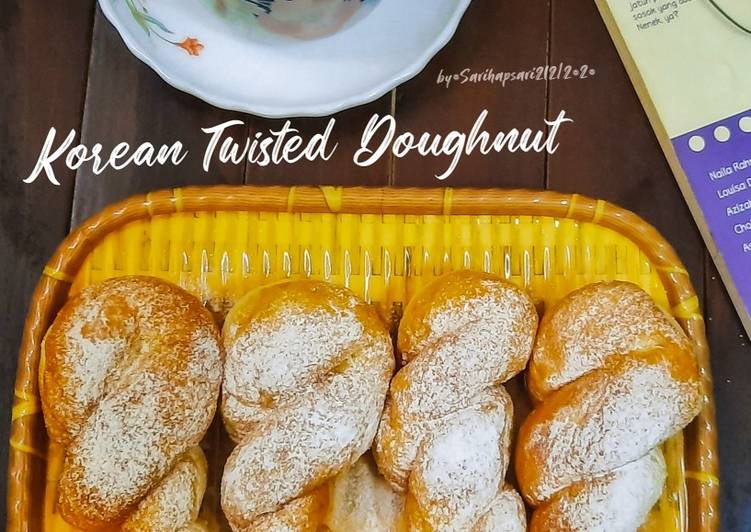 Korean twisted doughnut