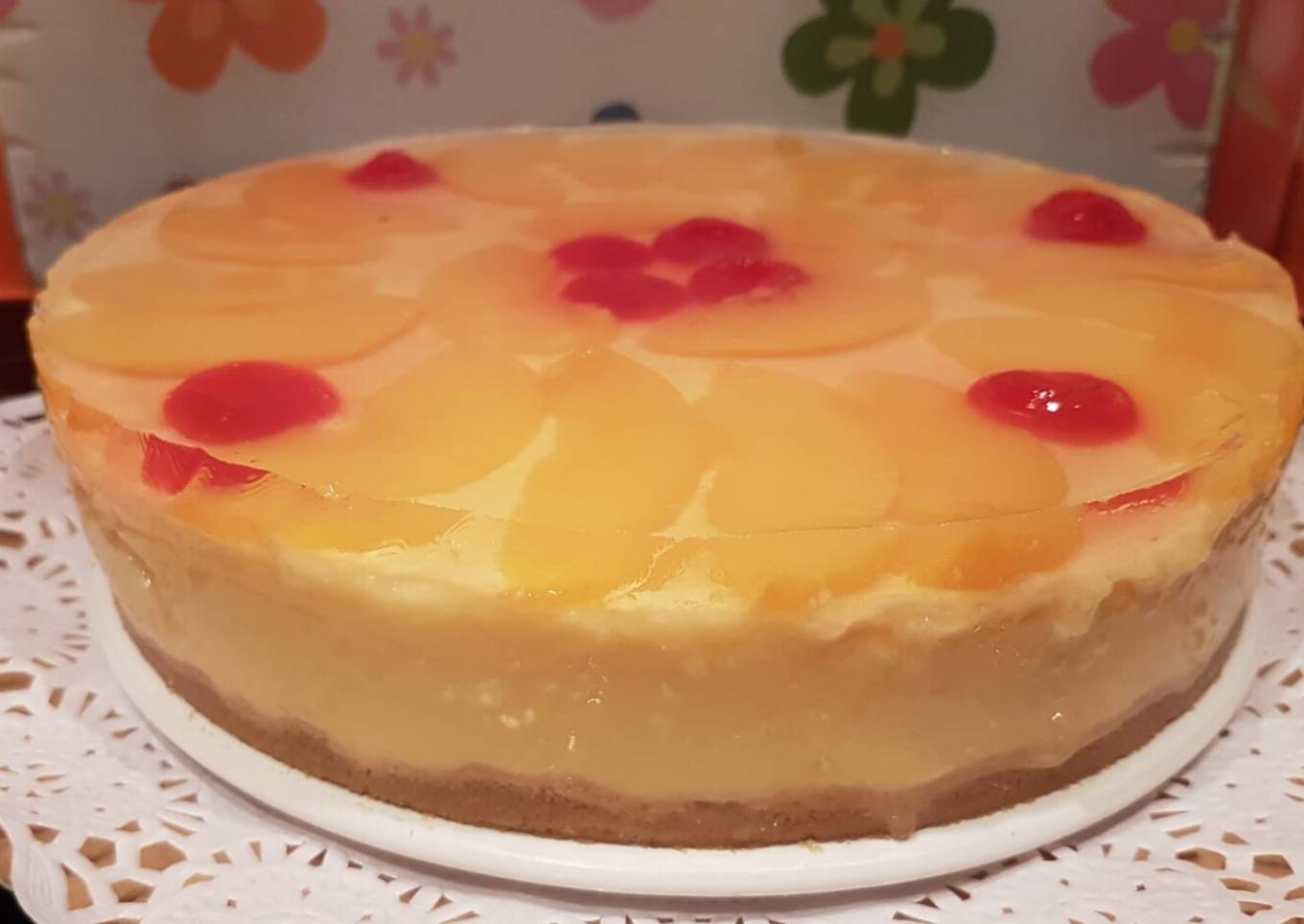 Tarta de melocotón con Thermomix y tradicional