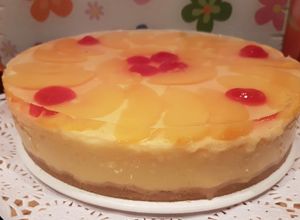 Foto principal de Tarta de melocotón con Thermomix y tradicional