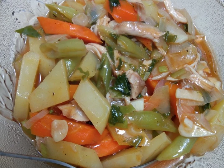 Cara Mudah Menyiapkan Resep Tumis ayam suwir saos asam manis yang Menggugah Selera Anti Ribet, Bikin Ngiler