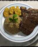 Arroz con cebolla