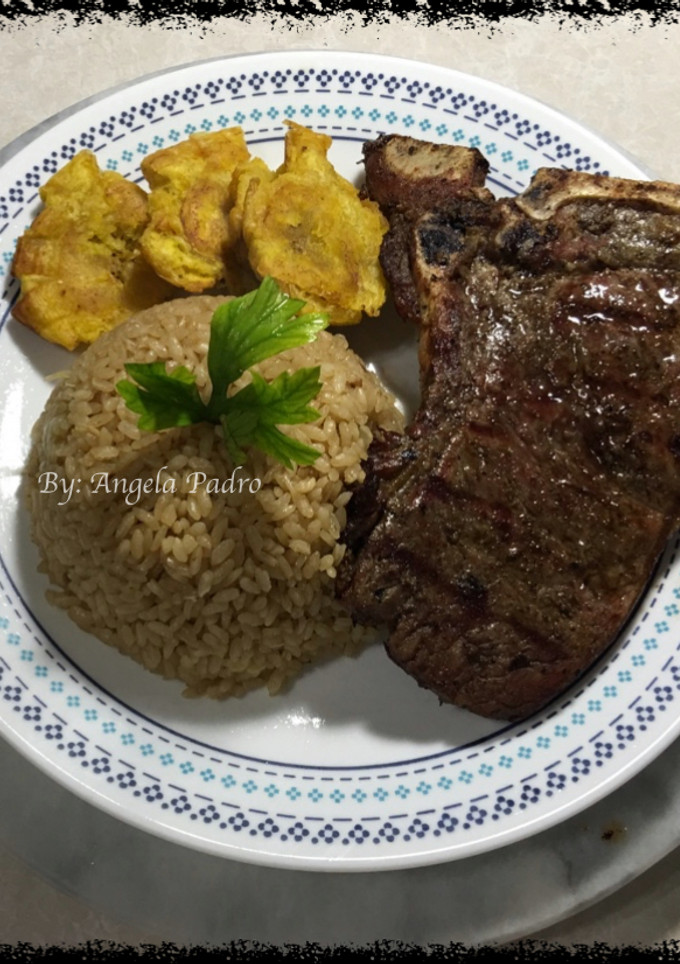 Una foto de Arroz con cebolla