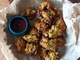 Air Fryer Onion and Spinach Pakoda