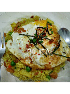 Foto resep Nasi Goreng Kari / Curry Fried Rice Simple