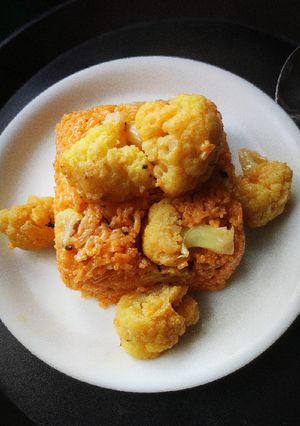 A picture of Cauliflower Biryani.
