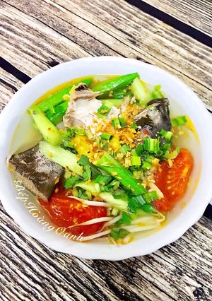 Hình của món Canh Chua Cá Bớp.