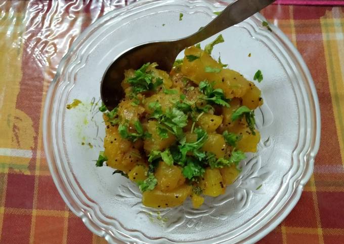 Recipe of Homemade Raw papaya dry sabzi
