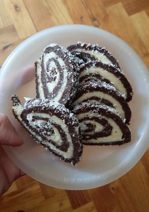 Kókusztekercs recept fotója