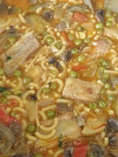 Una foto de Fideos a la cazuela