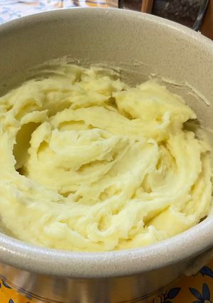 Une photo de Purée de pommes de terre à l'ail et à la crème