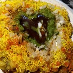 Aloo chaat A picture of Aloo chaat.