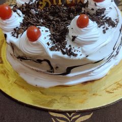 A picture of Black forest cake.